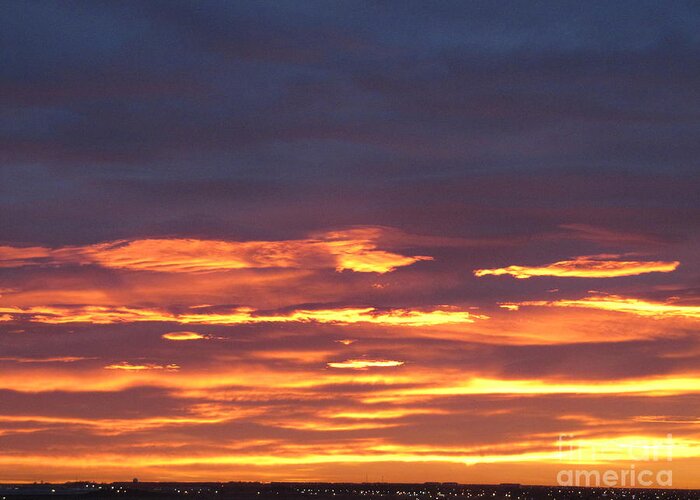 Calgary Greeting Card featuring the photograph Early Prairie Sunrise by Donna L Munro