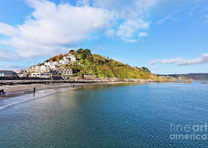 East Looe Greeting Card featuring the photograph East Looe From Banjo Pier by Terri Waters