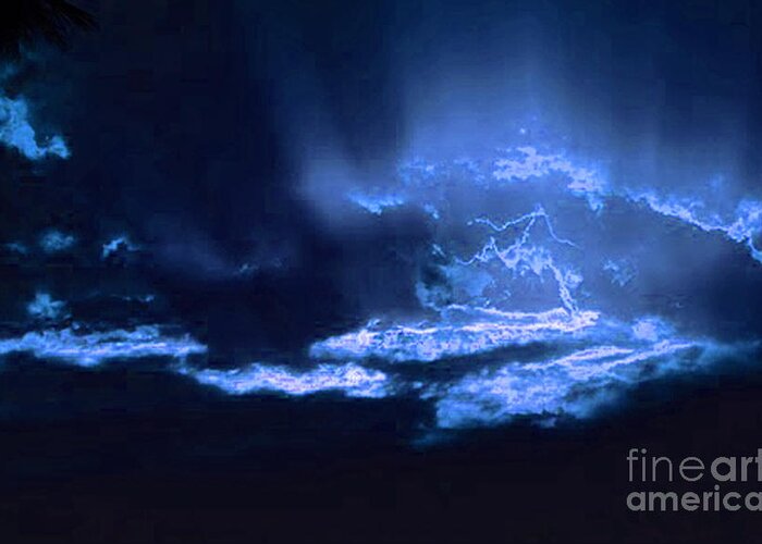 Clouds Greeting Card featuring the photograph Electric Sky by Angela L Walker