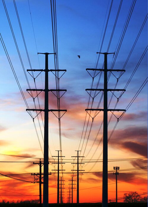 Sunset Greeting Card featuring the photograph Electric Sunset by James Granberry