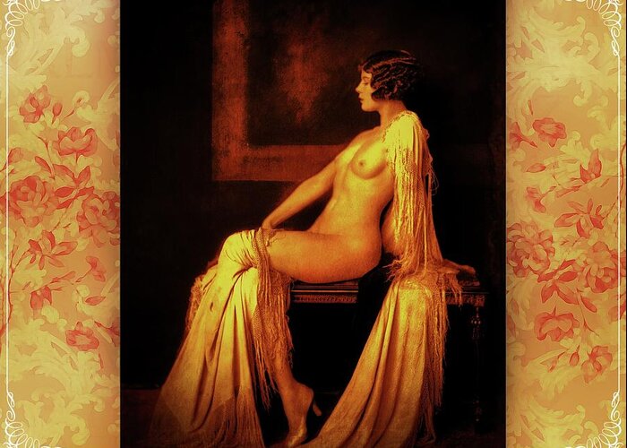 Nude Greeting Card featuring the photograph Elegance by Mary Morawska