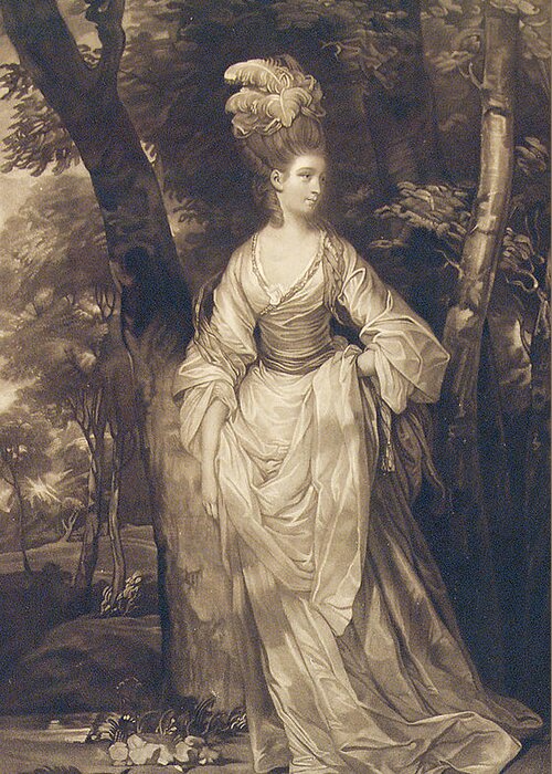 Elizabeth Greeting Card featuring the drawing Elizabeth Duchess of Hamilton Brandon and Argyll by John Finlayson