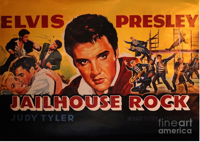 Elvis Greeting Card featuring the photograph Elvis Presley Poster Collection 8 by Bob Christopher