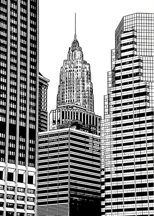 Empire State Building Greeting Card featuring the photograph Empire State Building - 1 by Frank Mari