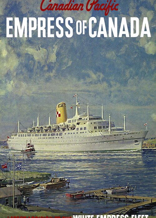 Empress Of Canada Greeting Card featuring the photograph Empress Of Canada 1961 by Andrew Fare