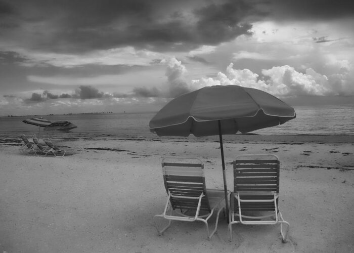 Sanibel Island Greeting Card featuring the photograph Emptiness by Jeff Breiman