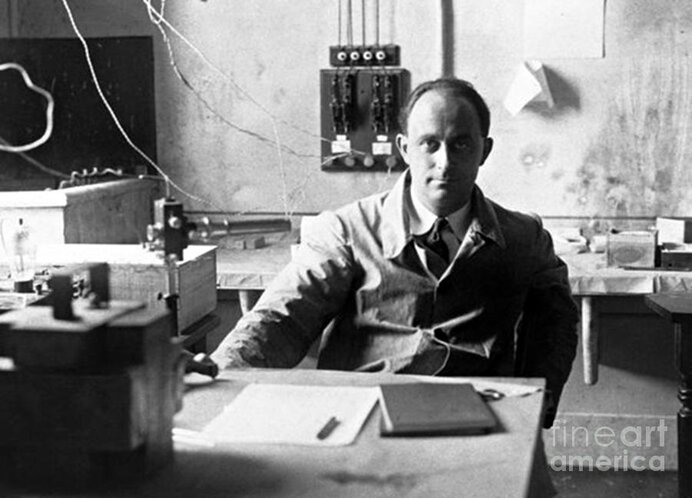 Science Greeting Card featuring the photograph Enrico Fermi, Italian-american Physicist by Science Source