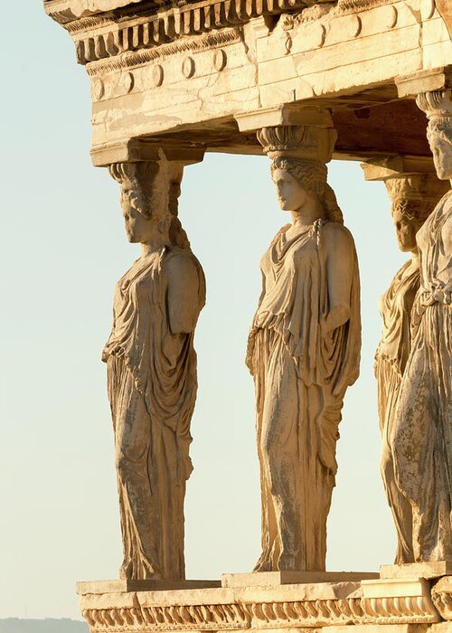 Fallen Greeting Card featuring the photograph Erechtheion by Travis Rogers
