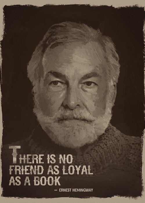  Ernest  Hemingway Quote Greeting Card for Sale by Afterdarkness
