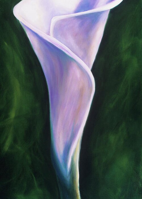 Calla Lily Greeting Card featuring the painting Esther by Shannon Grissom