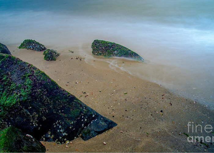 Misty Beach. Long Exposure Greeting Card featuring the photograph Ethereal by Jim DeLillo