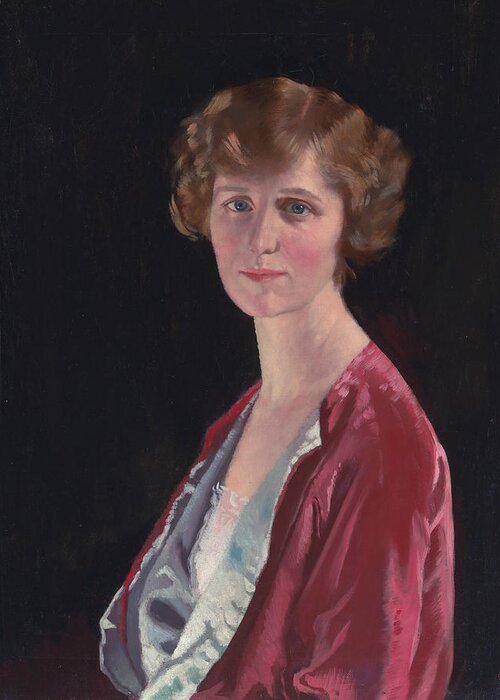 Irish Art Greeting Card featuring the painting Evelyn Marshall Field by William Orpen
