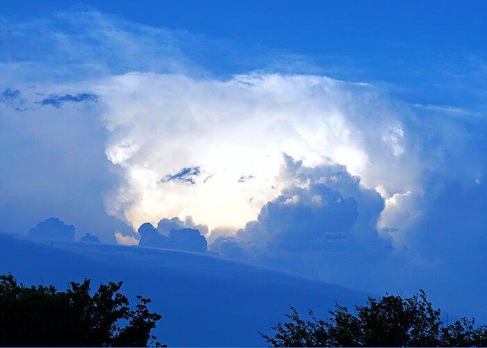 Thunderstorm Greeting Card featuring the photograph Evening Clouds In May by David G Paul