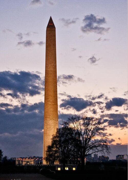 Monument Greeting Card featuring the photograph Evening Inspiration by Christopher Holmes