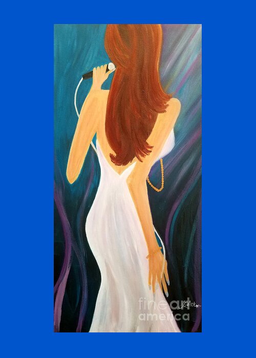 Sing Greeting Card featuring the painting Everybody's Got A Song To Sing by Artist Linda Marie