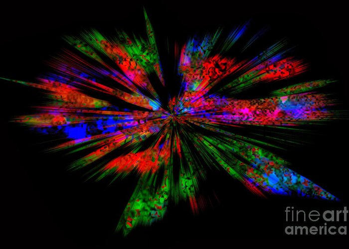 Colors Exploding Greeting Card featuring the photograph Exploding colors by Geraldine DeBoer