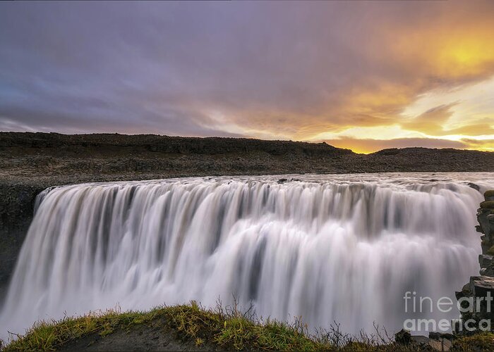 Dettifoss Greeting Card featuring the photograph Face Of Dettifoss by Michael Ver Sprill