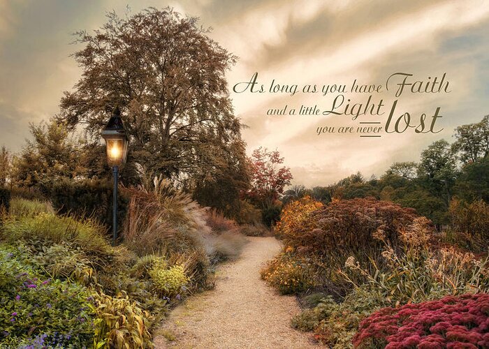 Landscape Greeting Card featuring the photograph Faith's Light by Robin-Lee Vieira