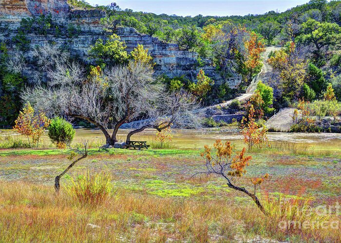 Fall In The Texas Hill Country Greeting Card featuring the photograph Fall in the Texas Hill Country by Savannah Gibbs