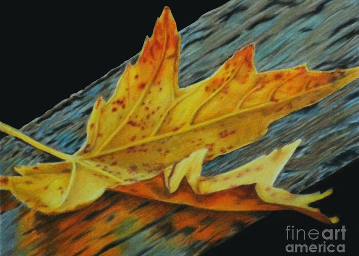 Fall Greeting Card featuring the painting Fall Reflections by Jennifer Watson