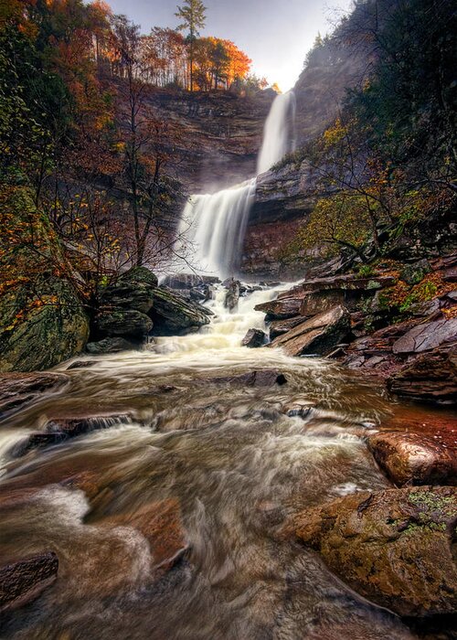 Fall Colors Greeting Card featuring the photograph Falls Fury by Neil Shapiro