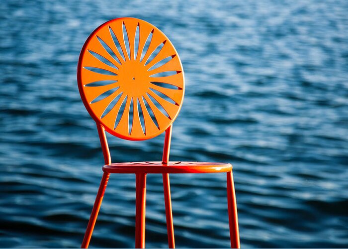 Star Greeting Card featuring the photograph Fancy Chair by Todd Klassy