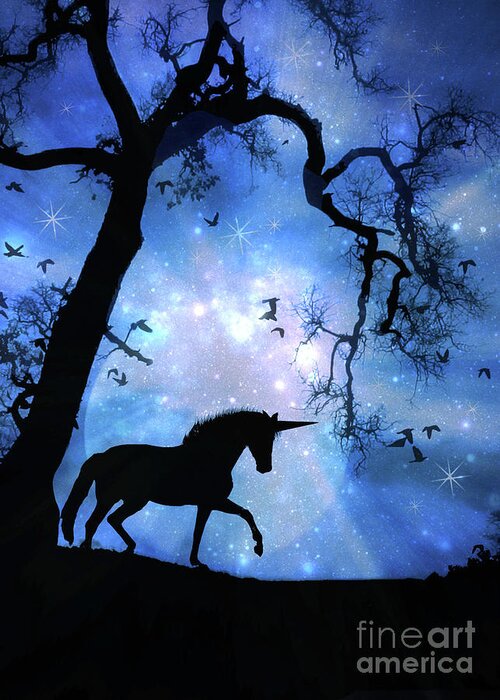 Unicorn Greeting Card featuring the photograph Fantasy Unicorn by Stephanie Laird