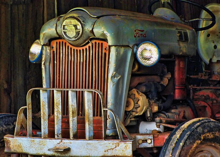 Tractor Greeting Card featuring the photograph Farm Tractor Two by Ann Bridges