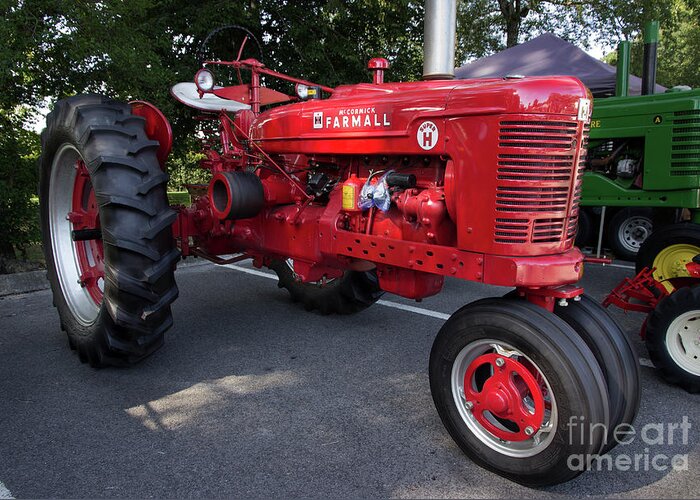 Tractor Greeting Card featuring the photograph Farmall H by Mike Eingle