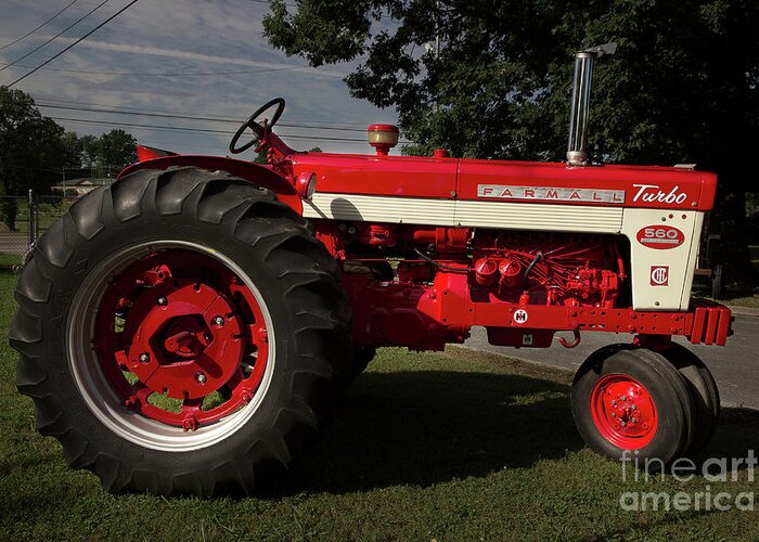 Tractor Greeting Card featuring the photograph Farmall Turbo 560 by Mike Eingle