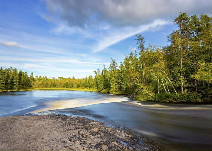 Pine Point Rapids Greeting Card featuring the photograph Fast Water by Nebojsa Novakovic