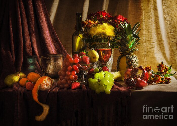 Apple Greeting Card featuring the photograph Feast by Svetlana Sewell