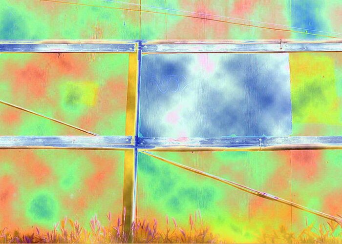 Fence Greeting Card featuring the photograph Fence Me In Colorfully by Richard Omura