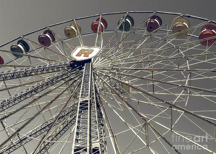 Fair Greeting Card featuring the photograph Ferris Wheel 5 by Andrea Anderegg
