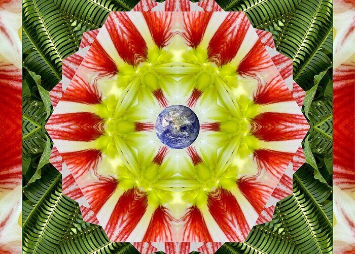 Mandalas Greeting Card featuring the photograph Festivity by Bell And Todd