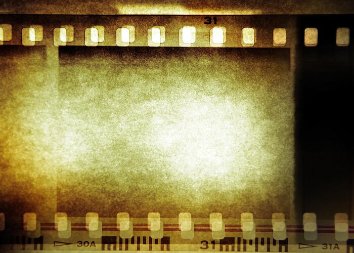 Film Greeting Card featuring the photograph Filmstrip by Les Cunliffe
