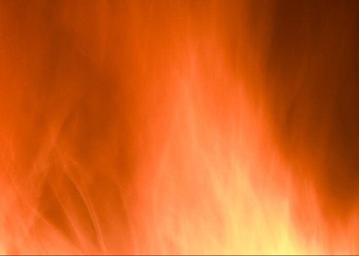 Flames Background Greeting Card featuring the photograph Fire flames abstract background by Michalakis Ppalis