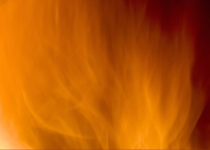 Fire Background Greeting Card featuring the photograph Fire orange abstract background by Michalakis Ppalis