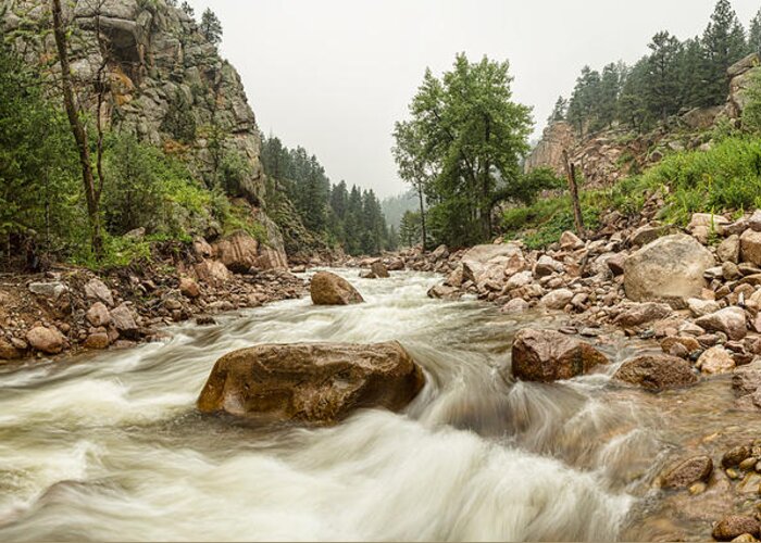 Water Greeting Card featuring the photograph Fisherman's Panorama Colorado Canyon View by James BO Insogna