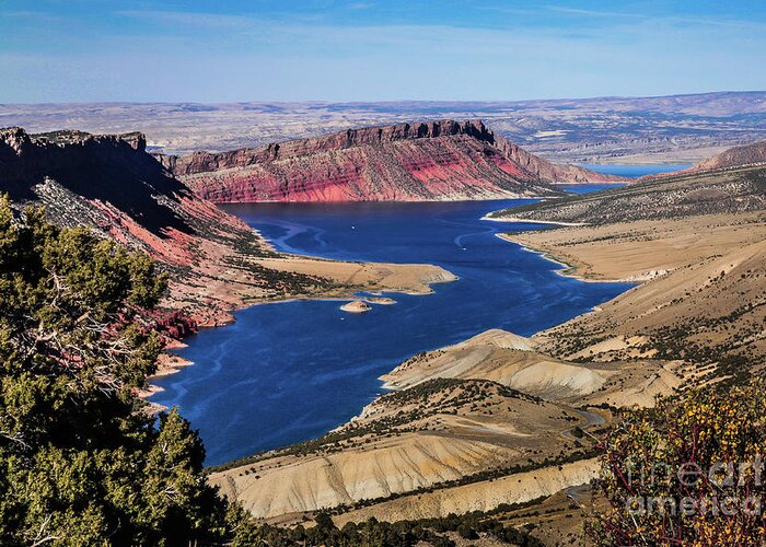 Flaming Gorge Greeting Card featuring the photograph flaming Gorge by Webb Canepa
