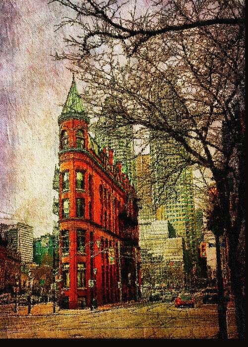 Toronto Greeting Card featuring the digital art Flatiron Reloaded by Nicky Jameson