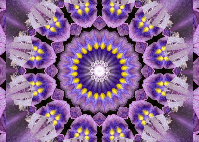Mandalas Greeting Card featuring the photograph Flow by Bell And Todd