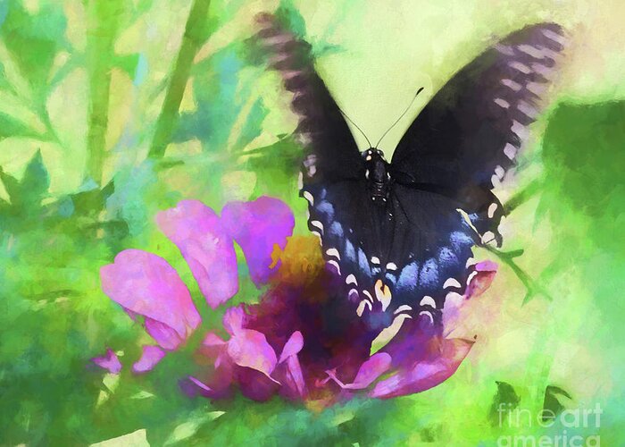 Fluttering Wings Greeting Card featuring the photograph Fluttering Wings of the Butterfly by Scott Cameron