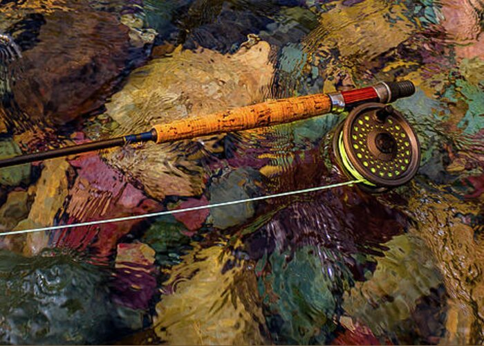 Flyfishing Greeting Card featuring the photograph Flyfishing Essentials by Thomas Nay