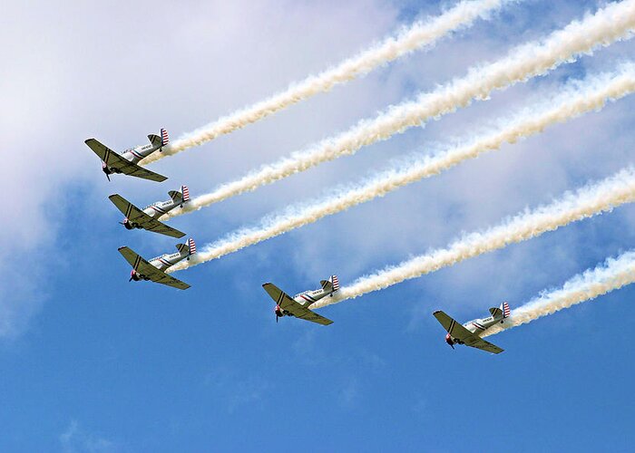 Flyers Greeting Card featuring the photograph Flying in Formation by Kristin Elmquist