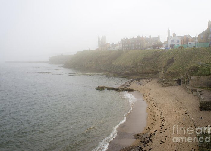 Fog On The Coast Greeting Card featuring the photograph Foggy March in St. Andrews by Elena Perelman
