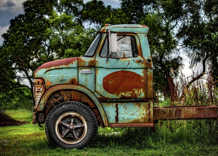 Ford 600 Truck Greeting Card featuring the photograph Ford Truck Profile by Ray Congrove