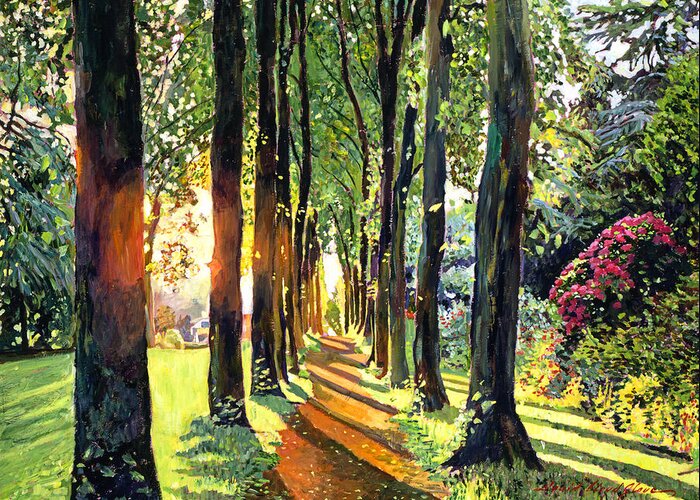 Impressionism Greeting Card featuring the painting Forest of Enchantment by David Lloyd Glover
