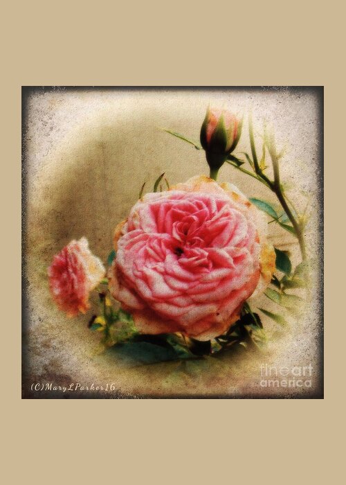 Forever Greeting Card featuring the digital art Forever Rose copyright Mary Lee Parker by MaryLee Parker