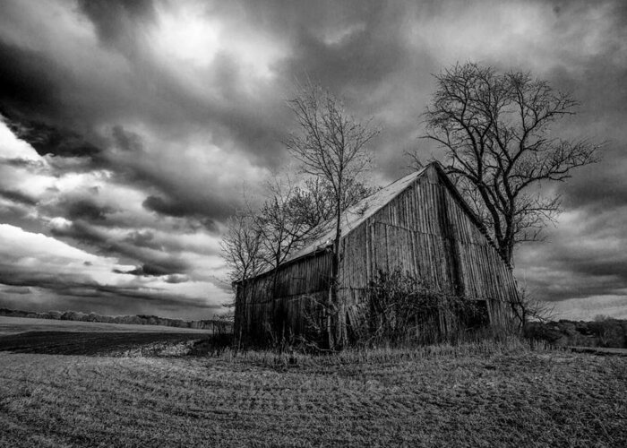 Barn Greeting Card featuring the photograph Forgotten Barn? by The Flying Photographer